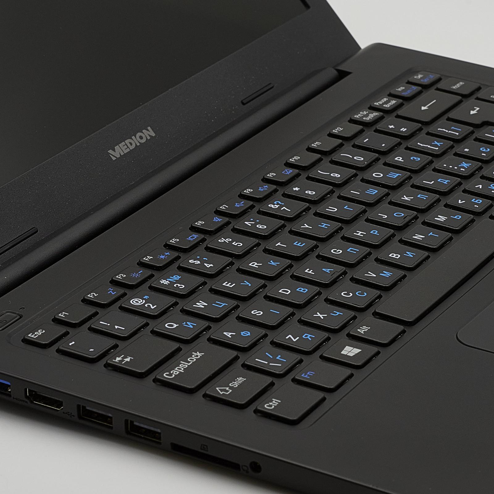 Ноутбук Medion Akoya S4219 Intel Celeron N3060 ОЗУ 4 ГБ eMMC 64 ГБ Intel HD Graphics IPS FullHD б/у Win10, фото №2