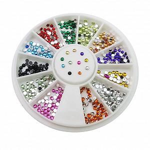 Кристаллы для ногтей FRCOLOR Маникюр Алмаз Украшение Стекло Стразы для ногтей Аксессуары для ногтей Алмазный камень Стразы Круглый блестящий кристалл для ногтей - Фото 1