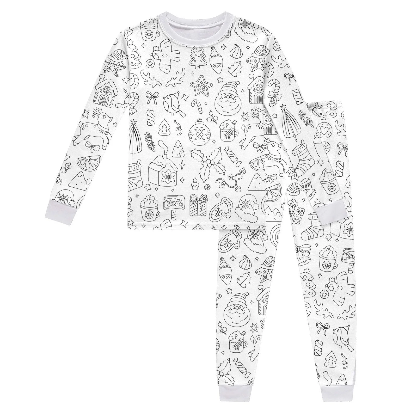 Дитяча піжама Набір для ручного розпису Мультяшний принт, фото №1