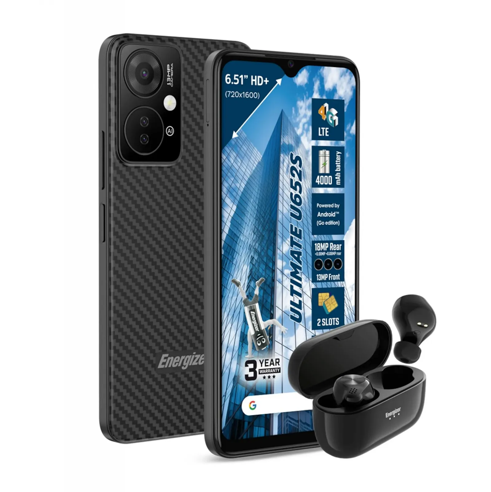 Смартфон Energizer Ultimate U652S 6.5'' 2/64GB 4G 4000 mAh, фото №1