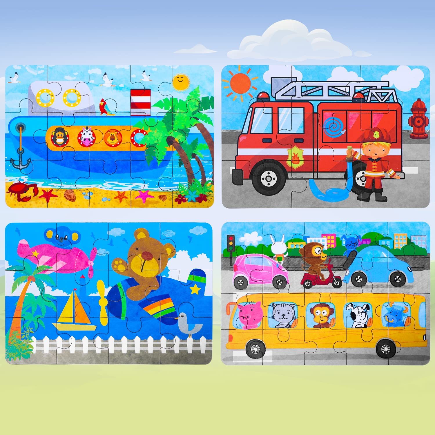 Деревянный пазл 64 элемента Машина в металлической коробке, фото №7 Деревянный пазл 64 элемента Машина в металлической коробке, фото №7