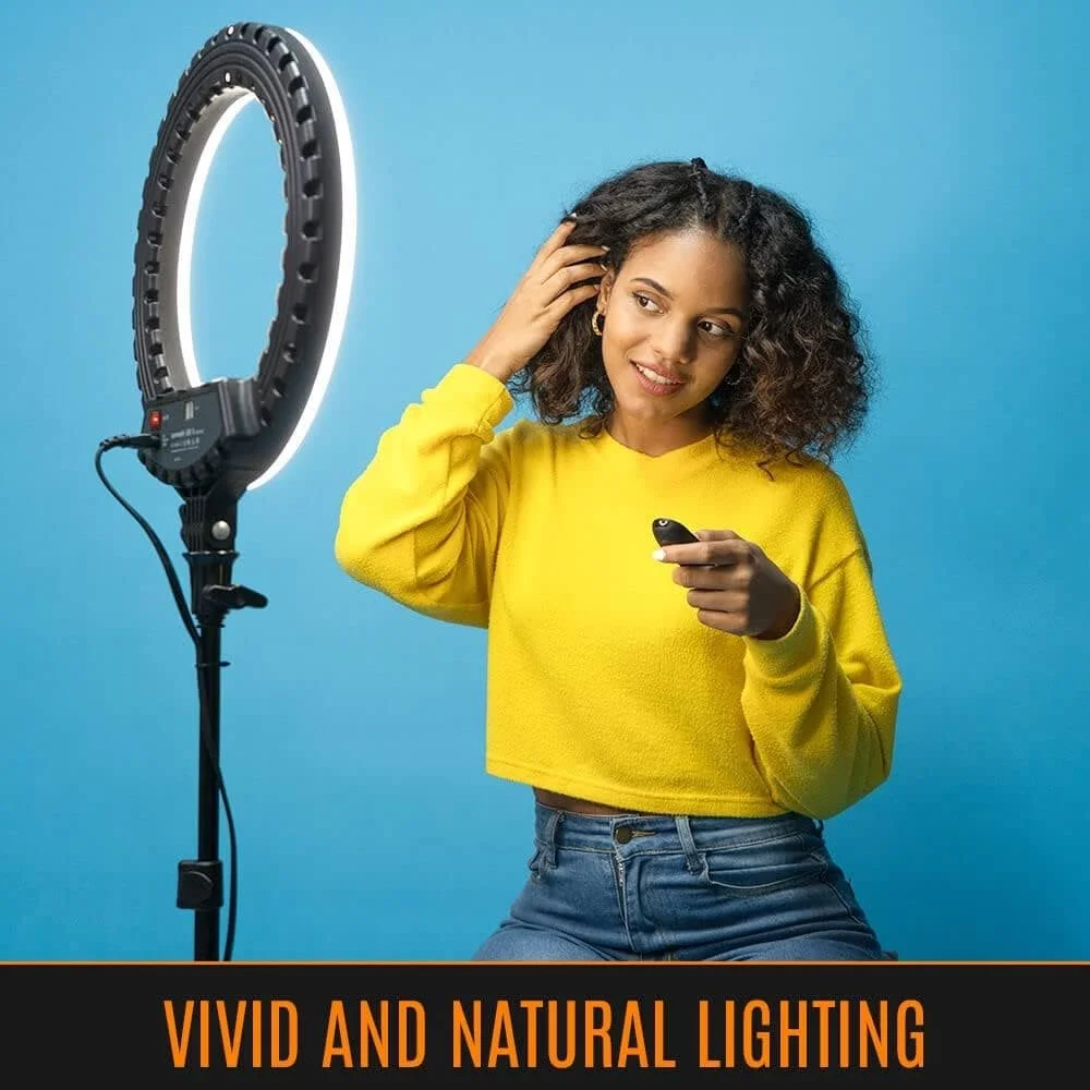 Кільцева лампа Streamplify SPIR-LZ1422211 Чорна, фото №3 Кільцева лампа Streamplify SPIR-LZ1422211 Чорна, фото №3