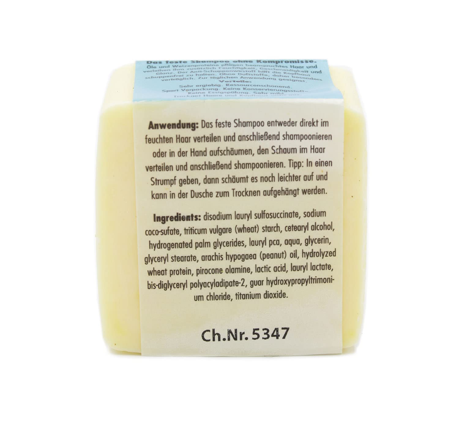 Твердий шампунь Haslinger Solid без ароматизаторів 100 г, фото №2