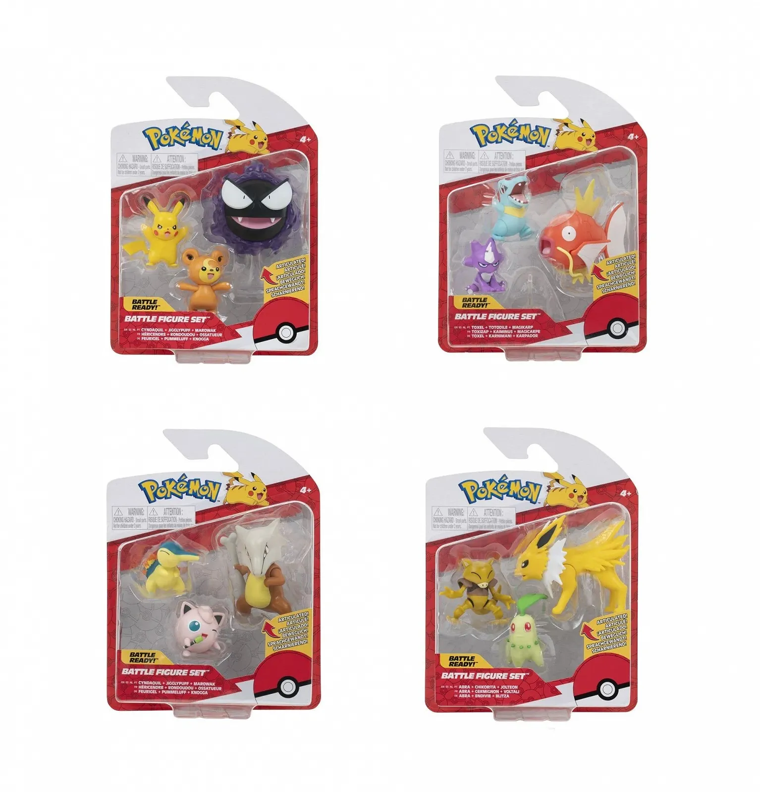 Набір ігрових фігурок Pokemon Battle Figure Set 3 Pack (Assortment), фото №1