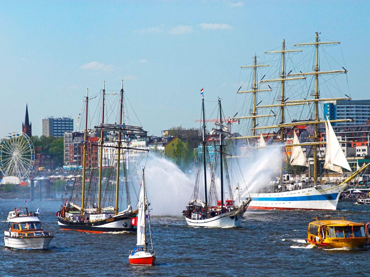 Пазл CALVENDO Historical Sailing Ships in Hamburg Harbour 1000 деталей, фото №2