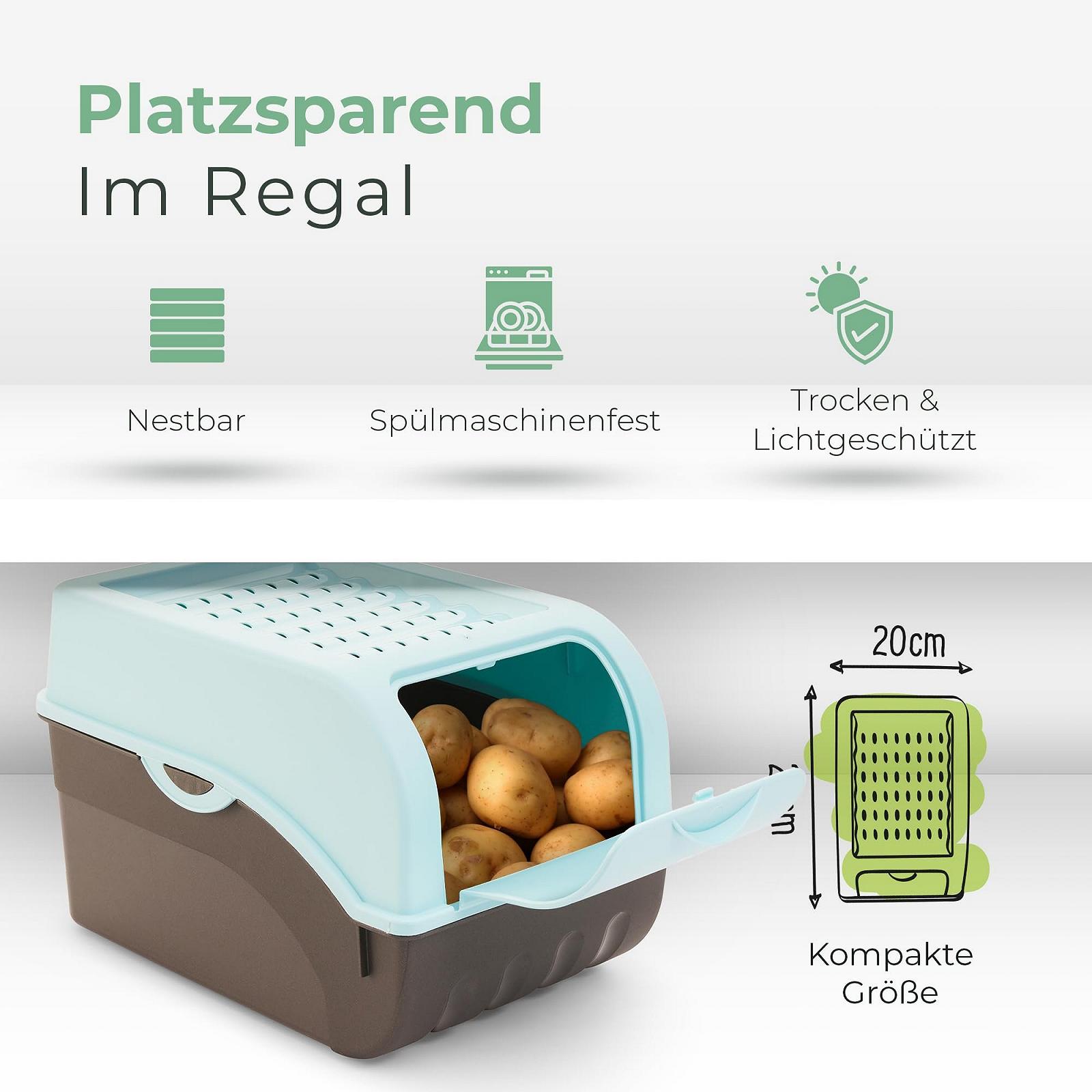 Контейнер для овочів Novaliv Potato Storage 3.5 л - 9 л Turquoise, фото №3