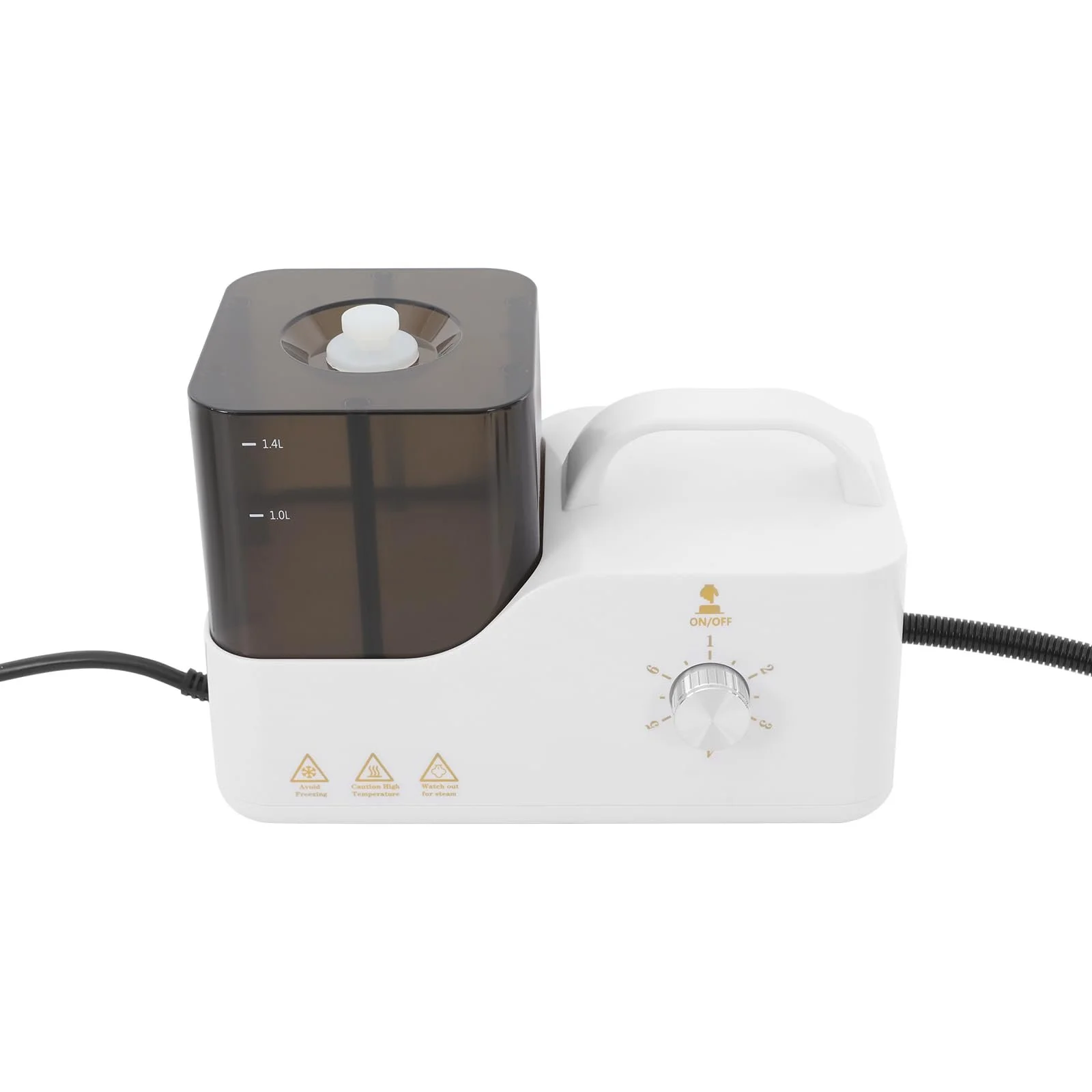 Ручний пароочисник 100-120°C 1.4 л шланг 2.5 м 6 швидкостей з 3 щітками, фото №1