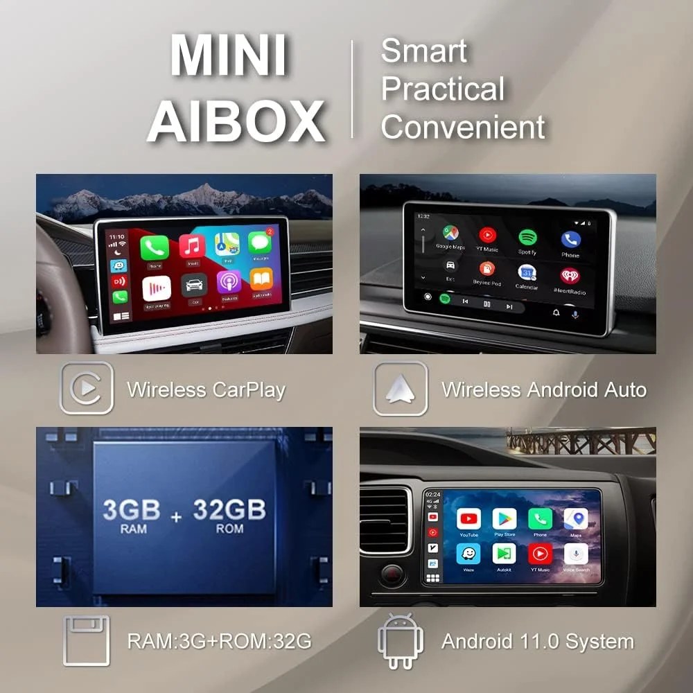 Автомобільний адаптер Carlinkit Tbox-Plus 3/32GB And11 Black (New) (), фото №3