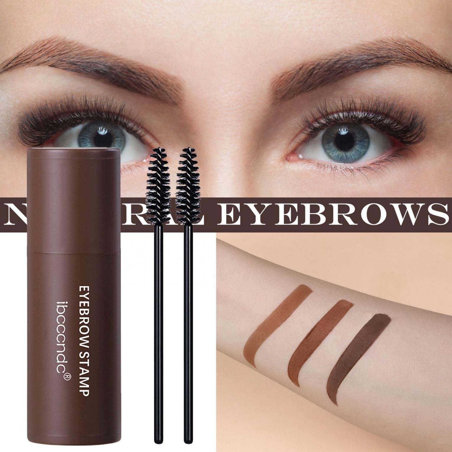 Карандаш для бровей Mllkcao Пудра с 2 кисточками Водостойкий Долговременный Мгновенный цвет Натуральный цвет бровей Тень для волос, фото №2 Карандаш для бровей Mllkcao Пудра с 2 кисточками Водостойкий Долговременный Мгновенный цвет Натуральный цвет бровей Тень для волос, фото №2