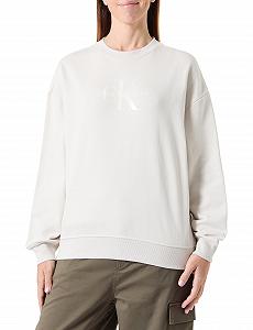 Женский Свитшот Calvin Klein Glossy Monologo Regular Crewneck - Фото 1