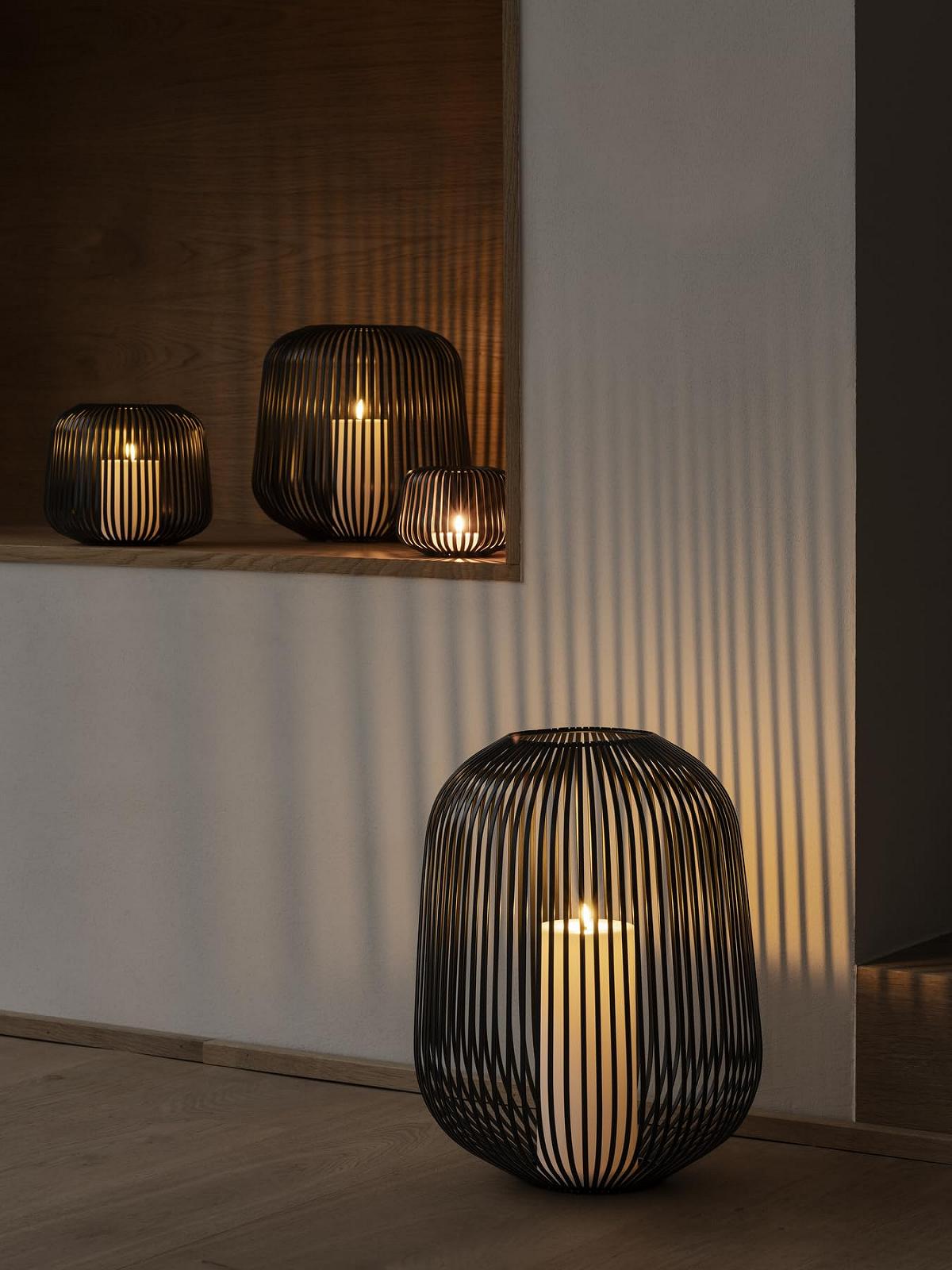 Фонарь Blomus Lito XS 14x14x10 см нержавеющая сталь ржавый вид черный, фото №6