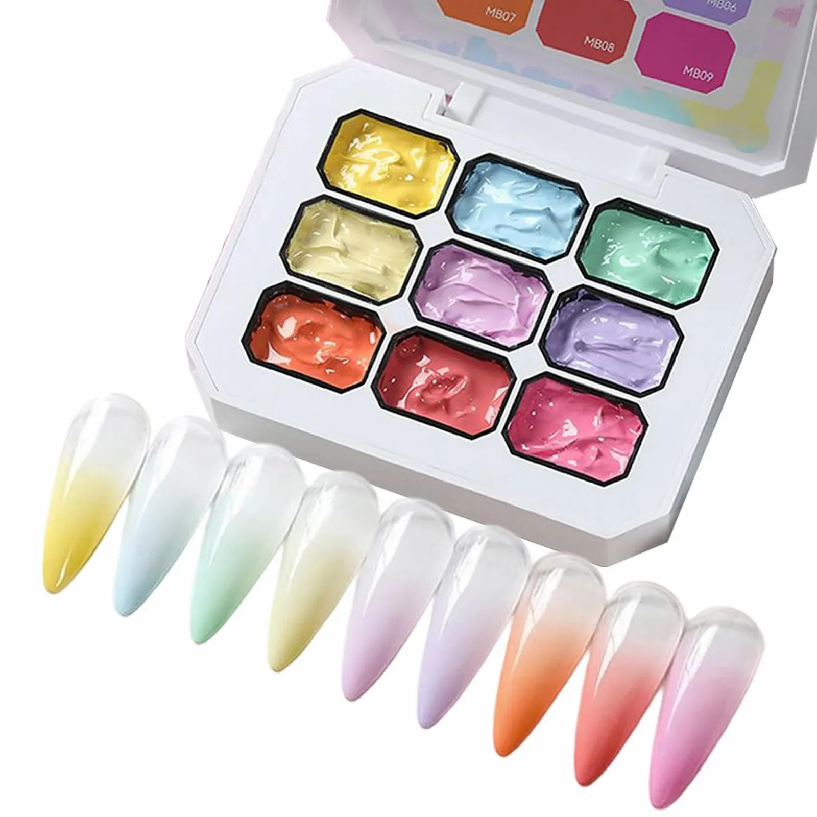 Гель-лак Mihauuke 9 цветов, фото №1 Гель-лак Mihauuke 9 цветов, фото №1