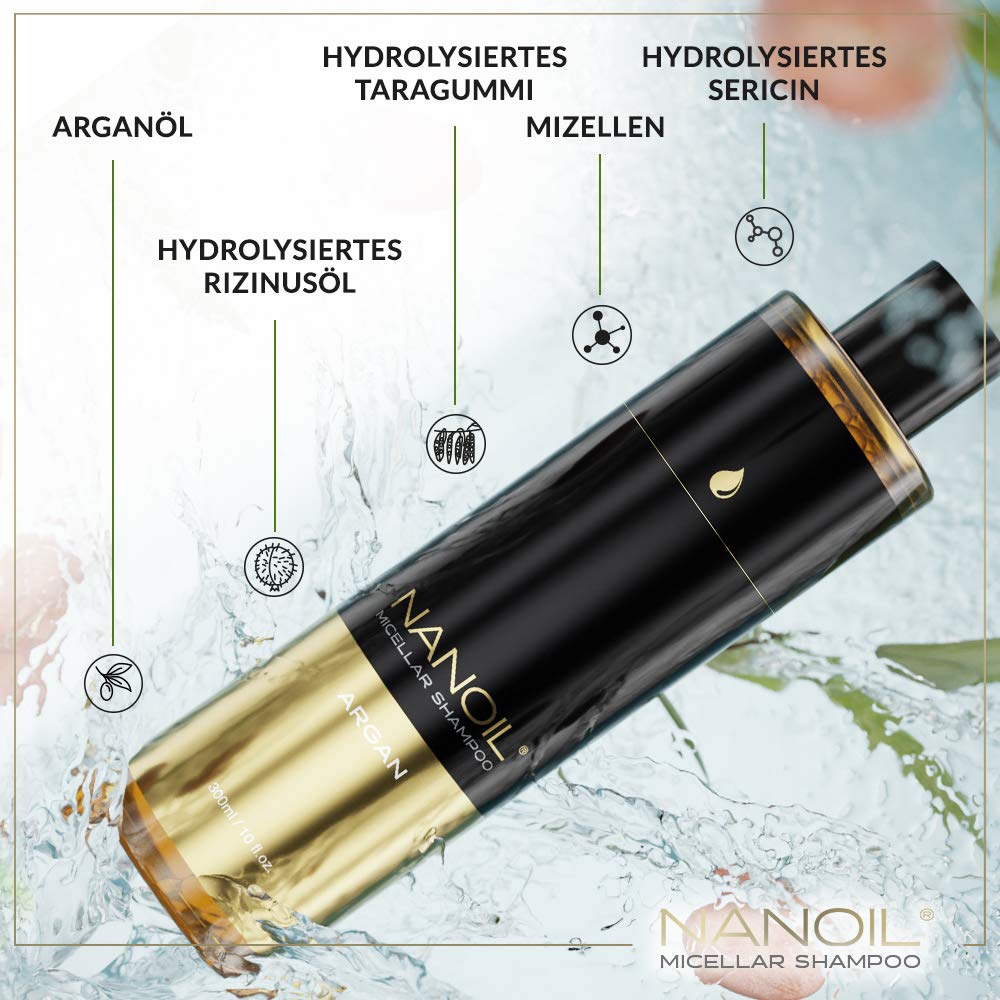 Шампунь Nanoil Argan Micellar з аргановою олією 300 мл, фото №3