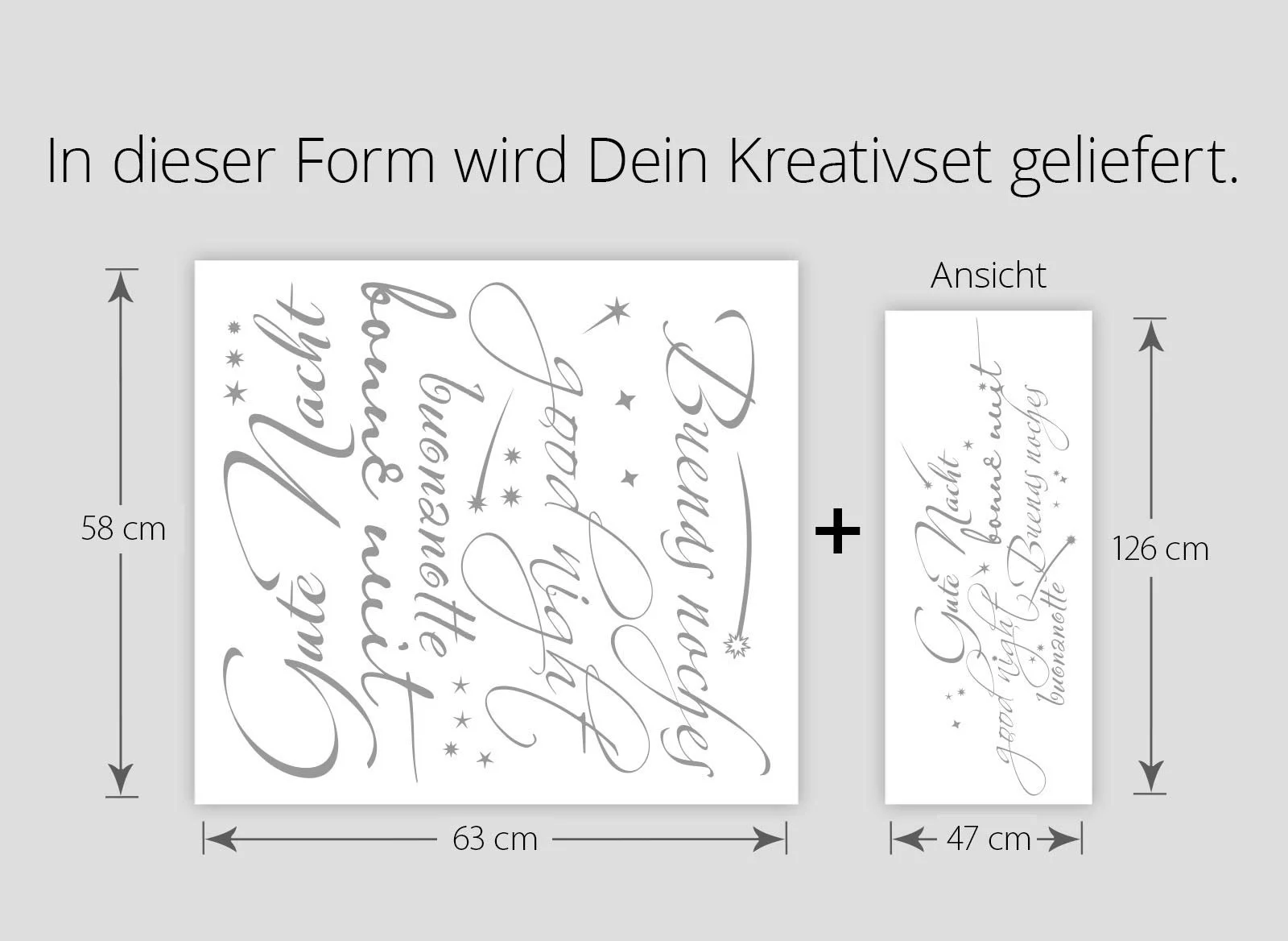 Наклейка на стену Gran Dora Good Night International Живопись для спальни, фото №5