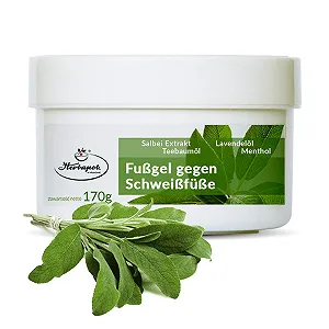 Крем-гель для ног от потливости и запаха с шалфеем и ментолом 170 g synthetic.ua - Фото 1