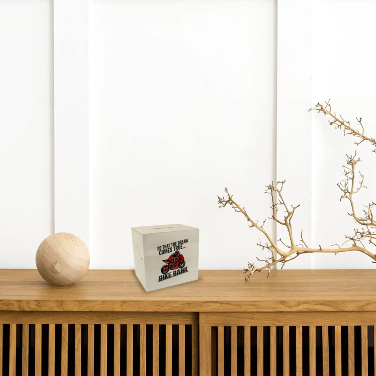 Скарбничка Bike Bank Мотоцикл Дерев'яна, фото №2