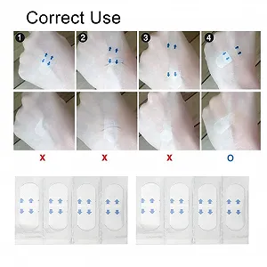 Наклейки для обличчя Duevin, 40 штук, тонкі, невидимі, V-подібна стрічка для підтяжки підборіддя synthetic.ua - Фото 1