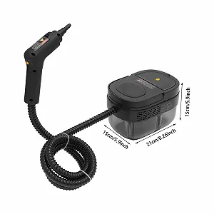 Пароочисник ручний 1500W 220V 3.0Bar Чорний synthetic.ua - Фото 1