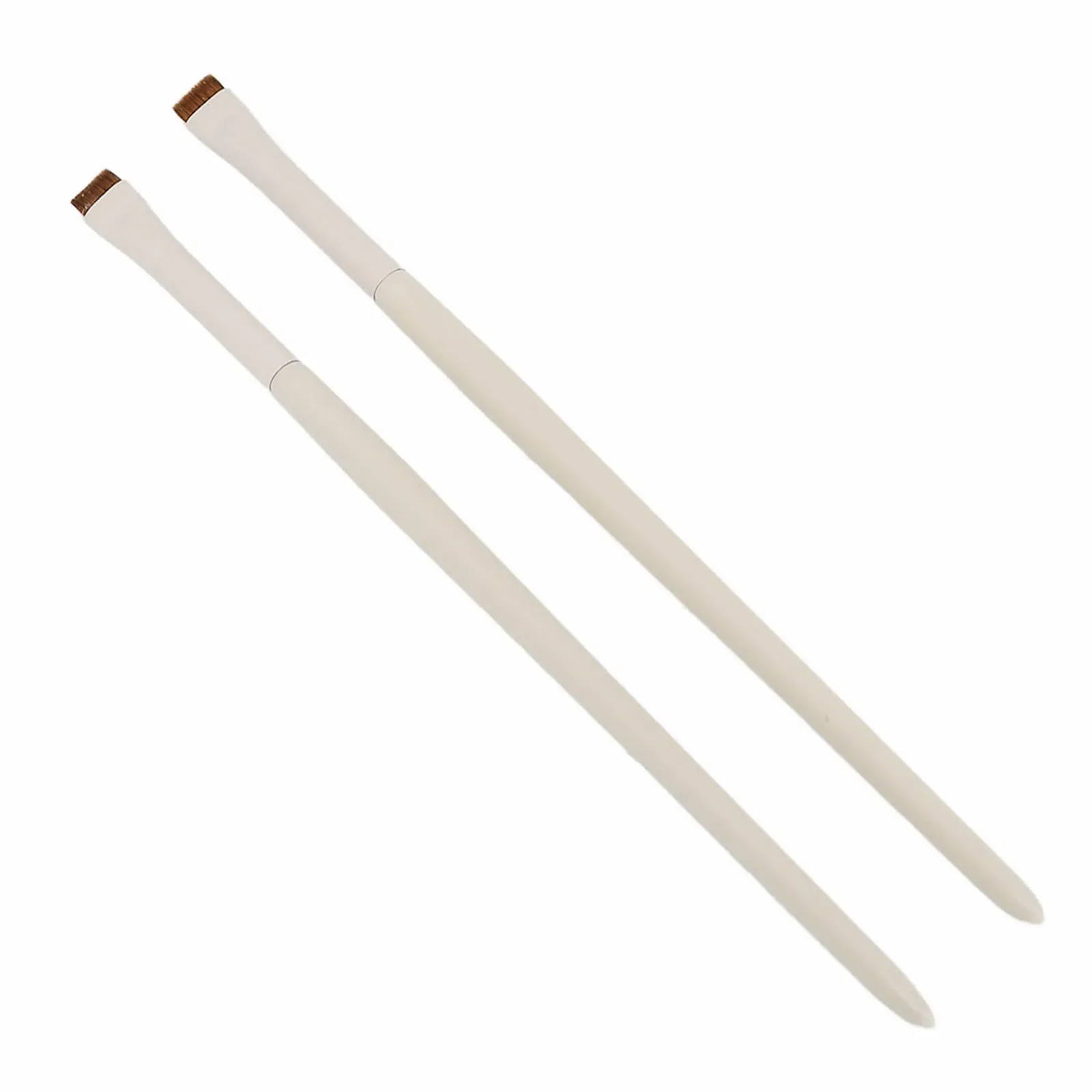 Кисти для подводки Ультратонкая плоская угловая для тонкого макияжа 2 шт Скошенная, фото №4