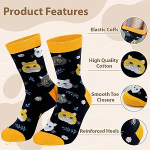 Шкарпетки з котами та таксами для жінок і чоловіків synthetic.ua - Фото 1