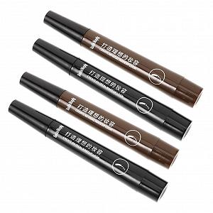 Карандаш для бровей Beaupretty Pack of 4 Четырехточечный Жидкий Карандаш для бровей Черный - Фото 1