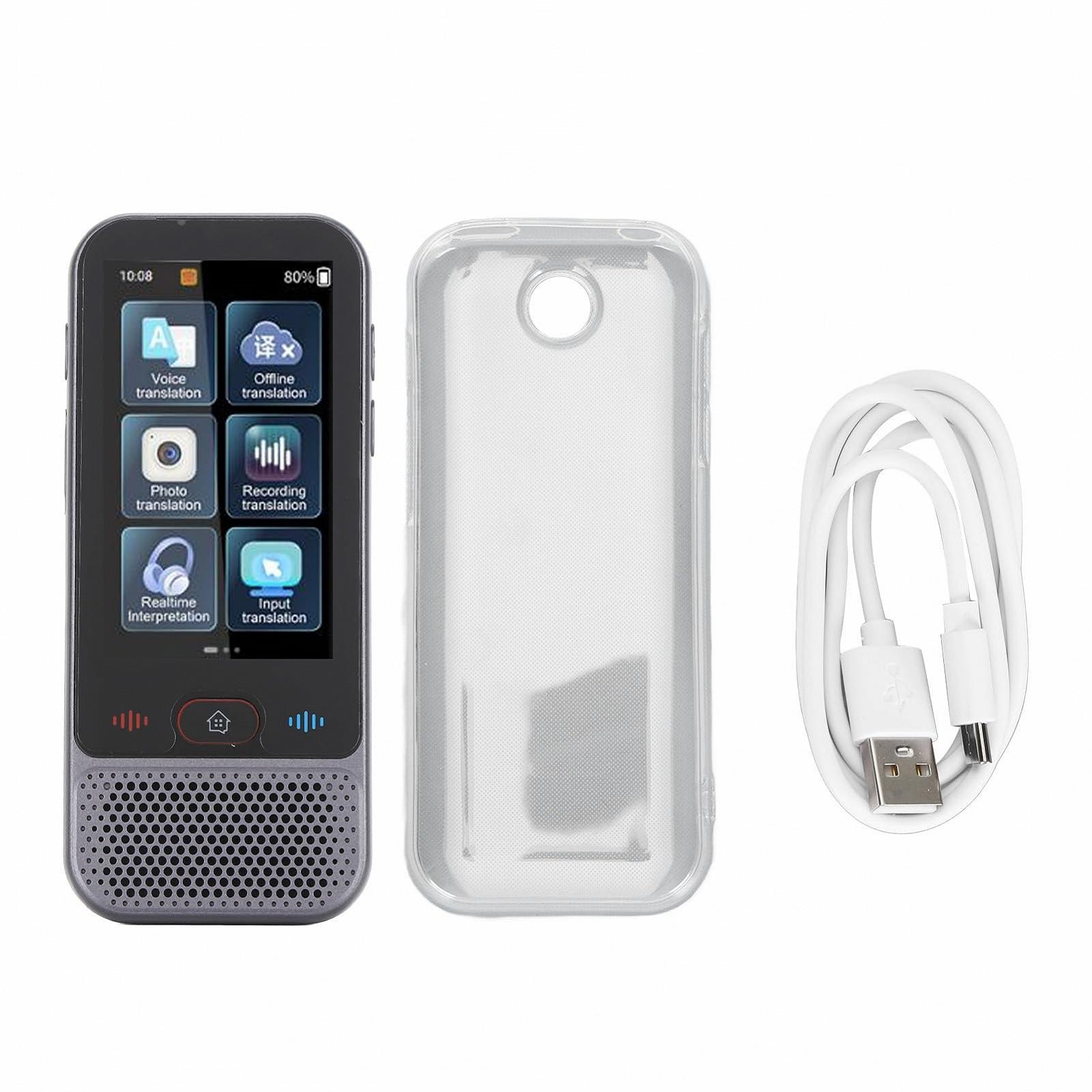 Пристрій для усного перекладу AI Інтелектуальний 139 мов Онлайн-переклад Висока точність Шумозаглушення Сенсорний екран, фото №6