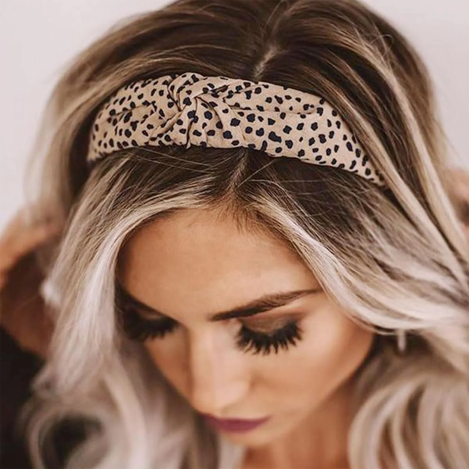 Обруч на голову TELAIN з центральним вузлом, набір з 5 штук, фото №4