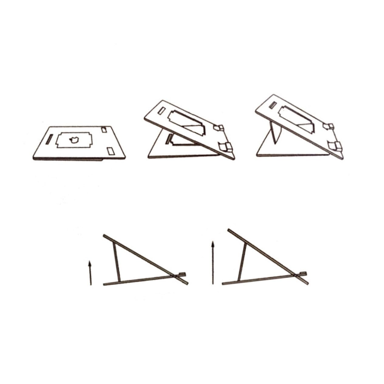 Деревянная Подставка для Ноутбука Портативная Легкая Прочная Практичный Дизайн для Офиса Дома и Путешествий, фото №7