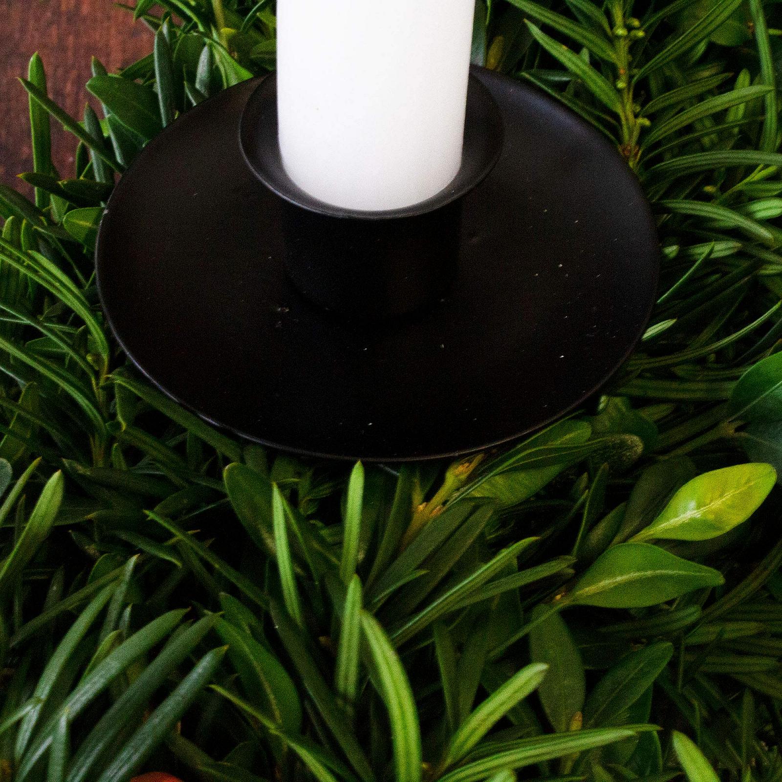 Підсвічник Annastore Набір 4 шт. Металевий Адвент Висота 10 см Чорний, фото №7