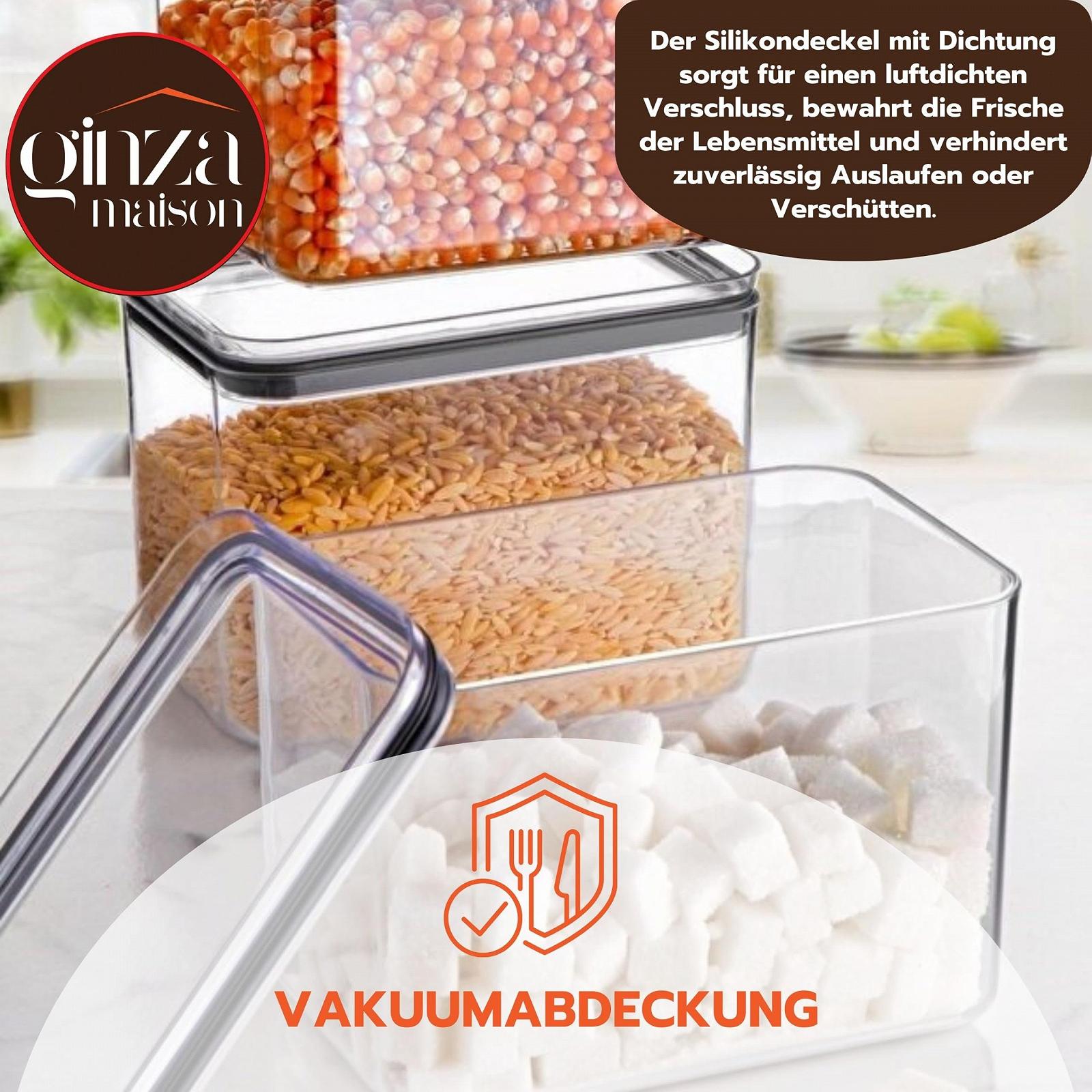 Набір банок для зберігання 3 шт. 1.75 L з кришками герметичні пластикові BPA-Free, фото №7