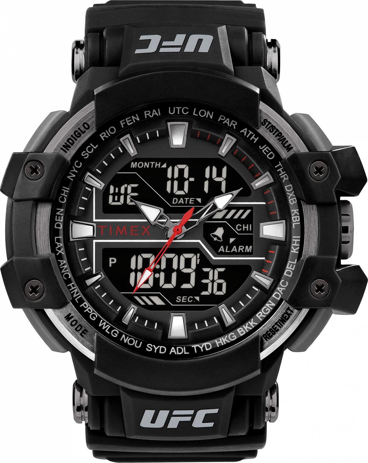 Чоловічий аналого-цифровий годинник Timex UFC Combat з пластиковим ремінцем, фото №1