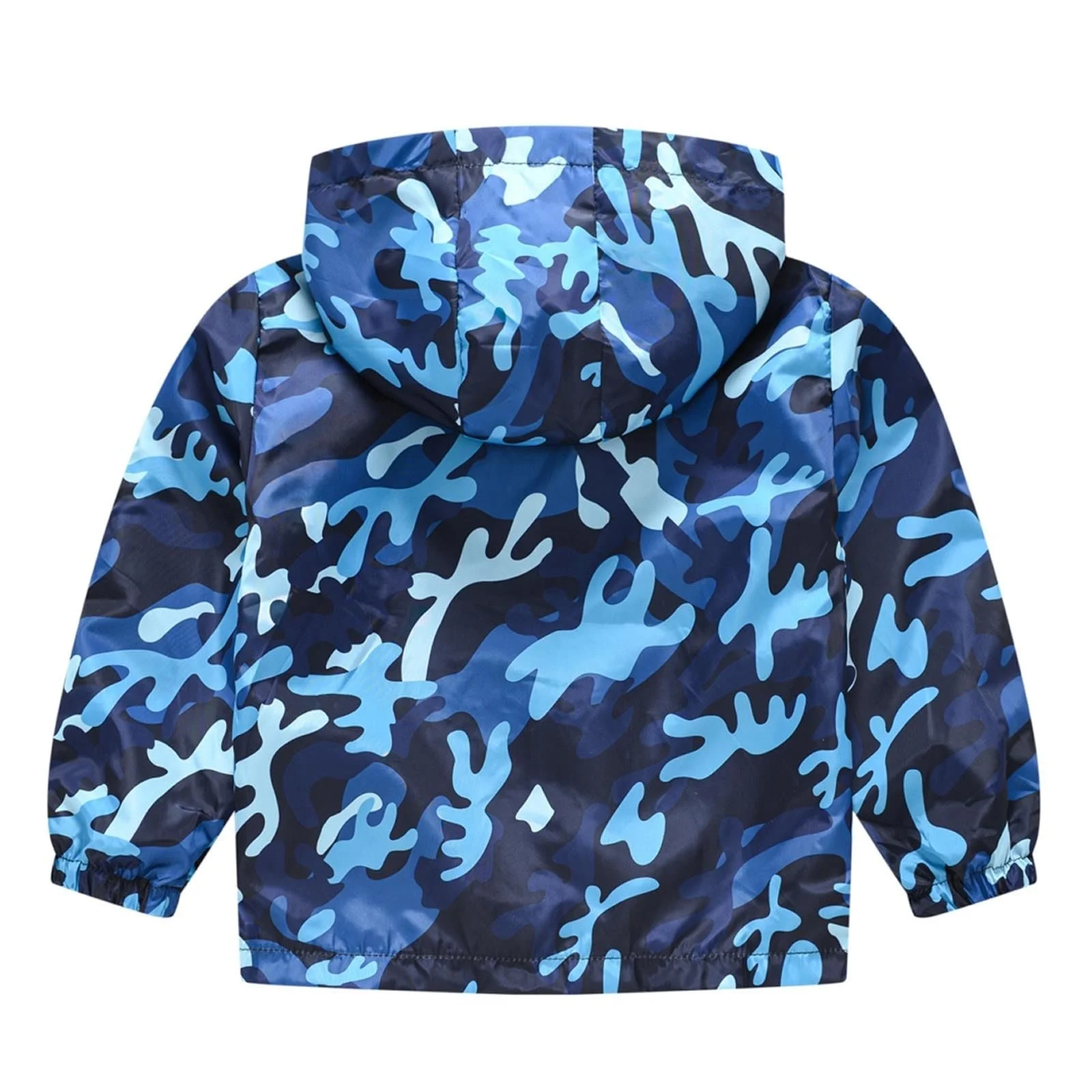 Детское ветрозащитное пальто для мальчиков с капюшоном на молнии для осенней непогоды и активного отдыха, фото №3