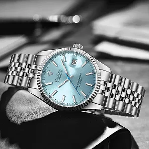 Автоматичний годинник CADISEN Finnian 38 мм, сапфірове скло, ремінець з нержавіючої сталі synthetic.ua - Фото 1