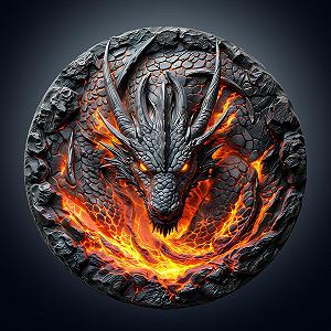 Пазл деревянный WOODBESTS 3D Wall Dragon 270 элементов 34 x 34 см - Фото 1