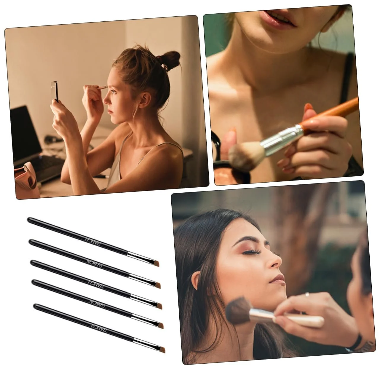 Кисти Mikinona для макияжа глаз,черный, фото №6