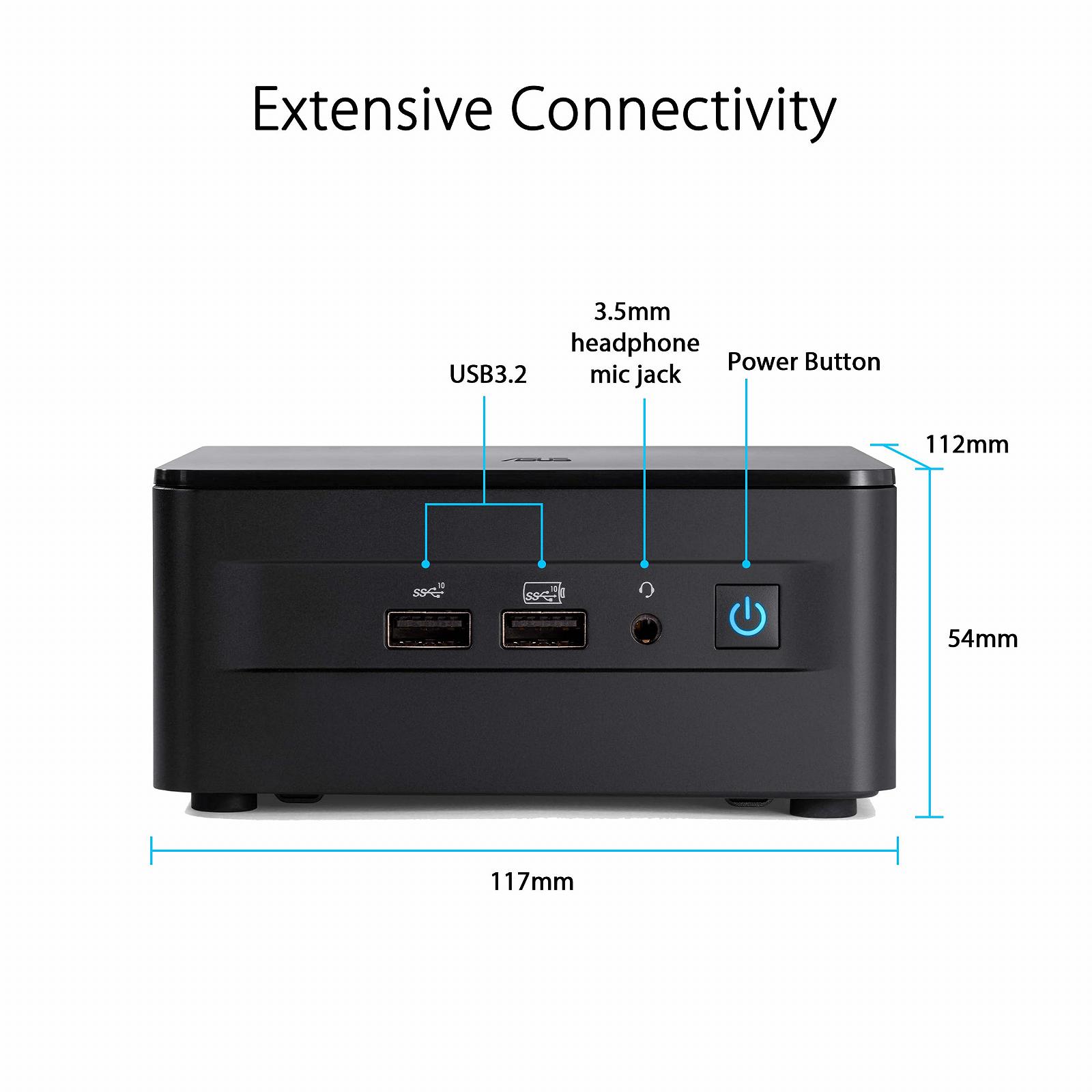 ASUS Комплект NUC 12 Pro Slim RNUC12WSKI500000I Intel Core i5 1240 Intel Iris XE, фото №3