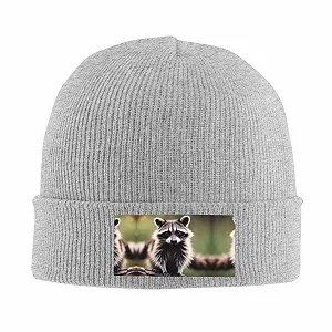 Шапка з принтом Єнота synthetic.ua - Фото 1