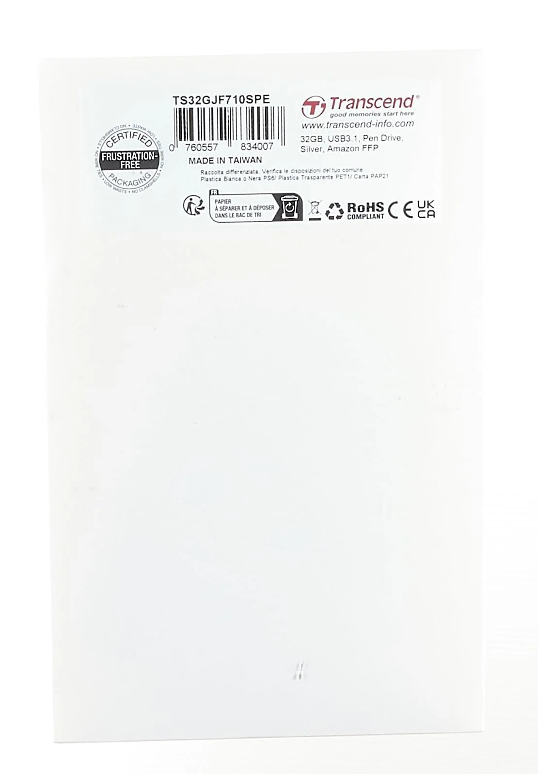 USB-флеш-накопичувач Transcend JetFlash 32GB Сріблястий, фото №3 USB-флеш-накопичувач Transcend JetFlash 32GB Сріблястий, фото №3