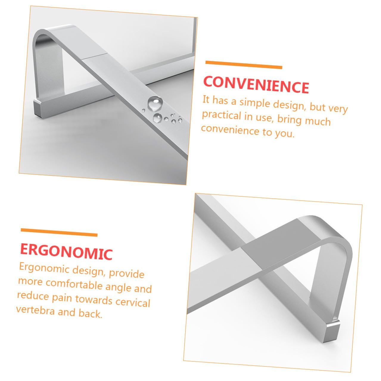 Портативна Підставка для Ноутбука Алюмінієва з Функцією Охолодження, фото №8