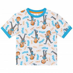 Піжама Blippi для дітей, унісекс, з коротким рукавом, 100% бавовна synthetic.ua - Фото 1