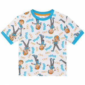 Піжама Blippi для дітей, унісекс, з коротким рукавом, 100% бавовна synthetic.ua - Фото 1