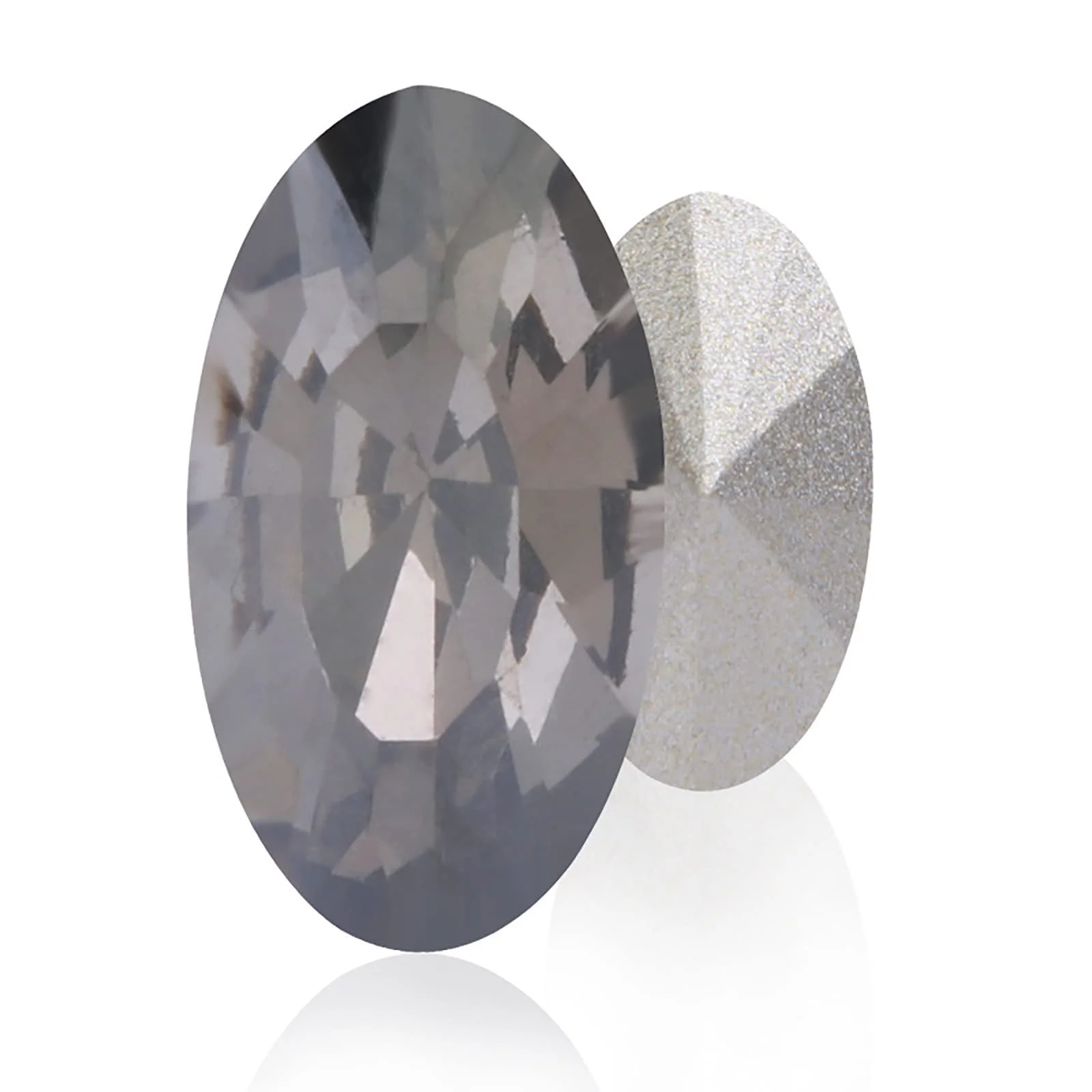 3D Блискучі Скляні Стрази 72шт Срібний, фото №1