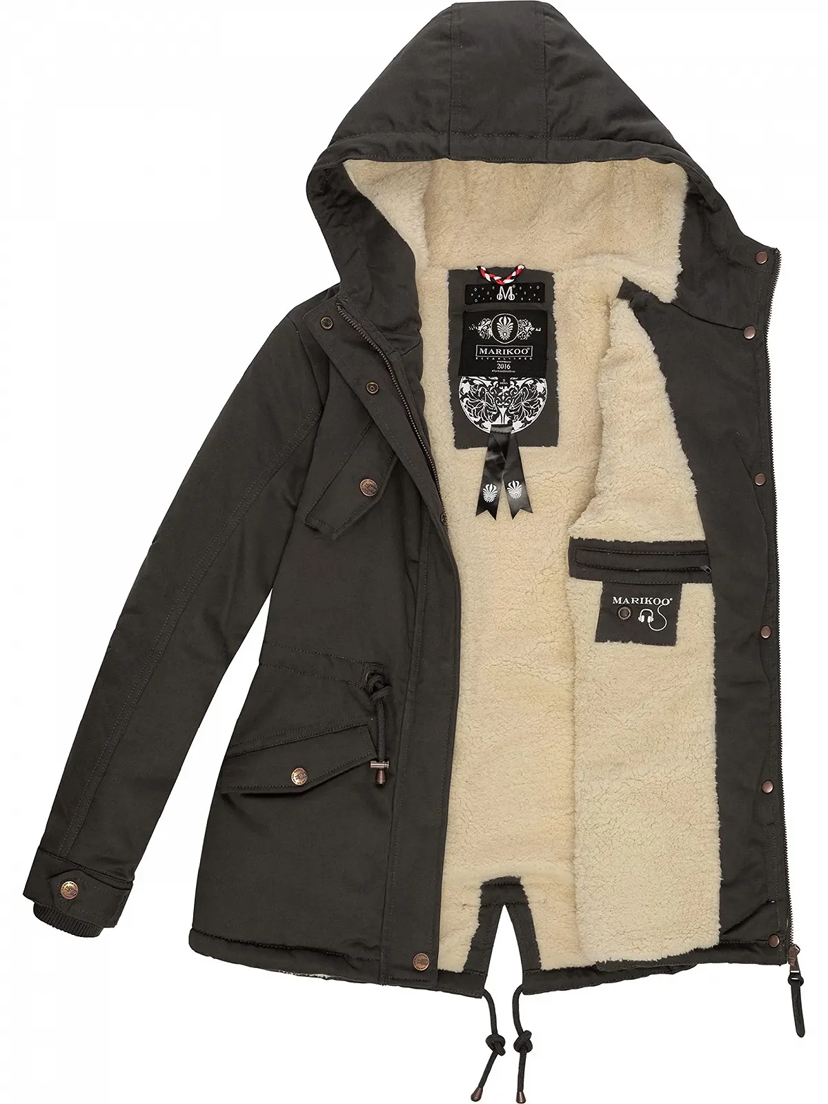 Пальто Marikoo Manolya Зимнее короткое с капюшоном, фото №5 Пальто Marikoo Manolya Зимнее короткое с капюшоном, фото №5