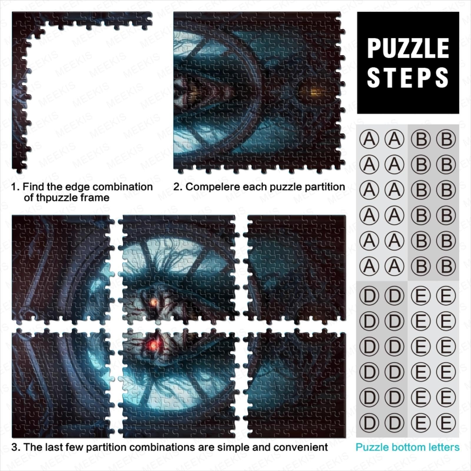 Пазл деревянный Horror Art 1000 деталей 50 x 75 см, фото №3