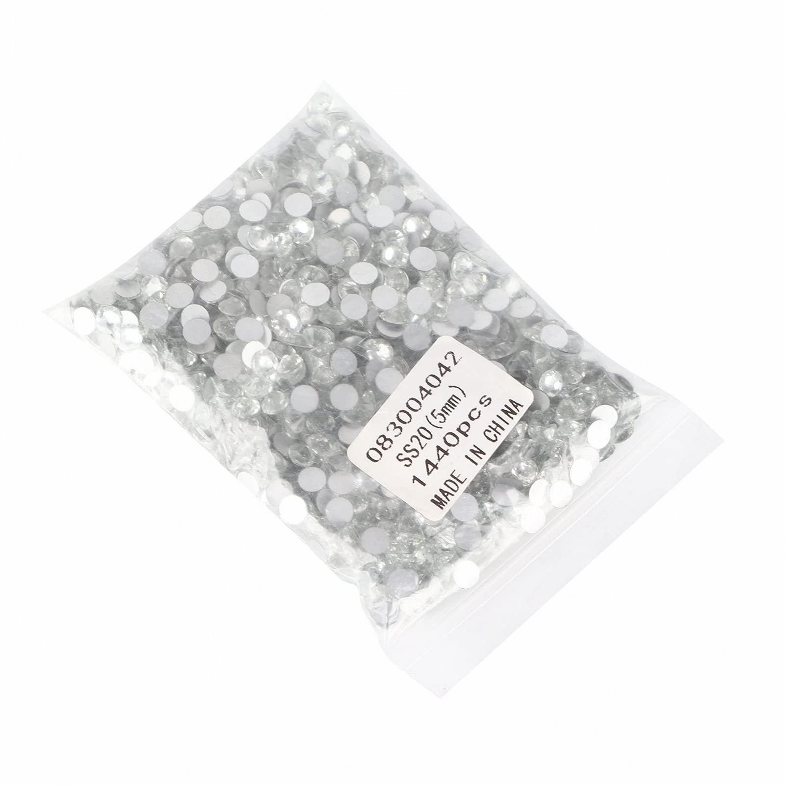 Стрази Emoshayoga Hotfix з плоскою задньою стінкою для DIY манікюру, 14прозорі, фото №9