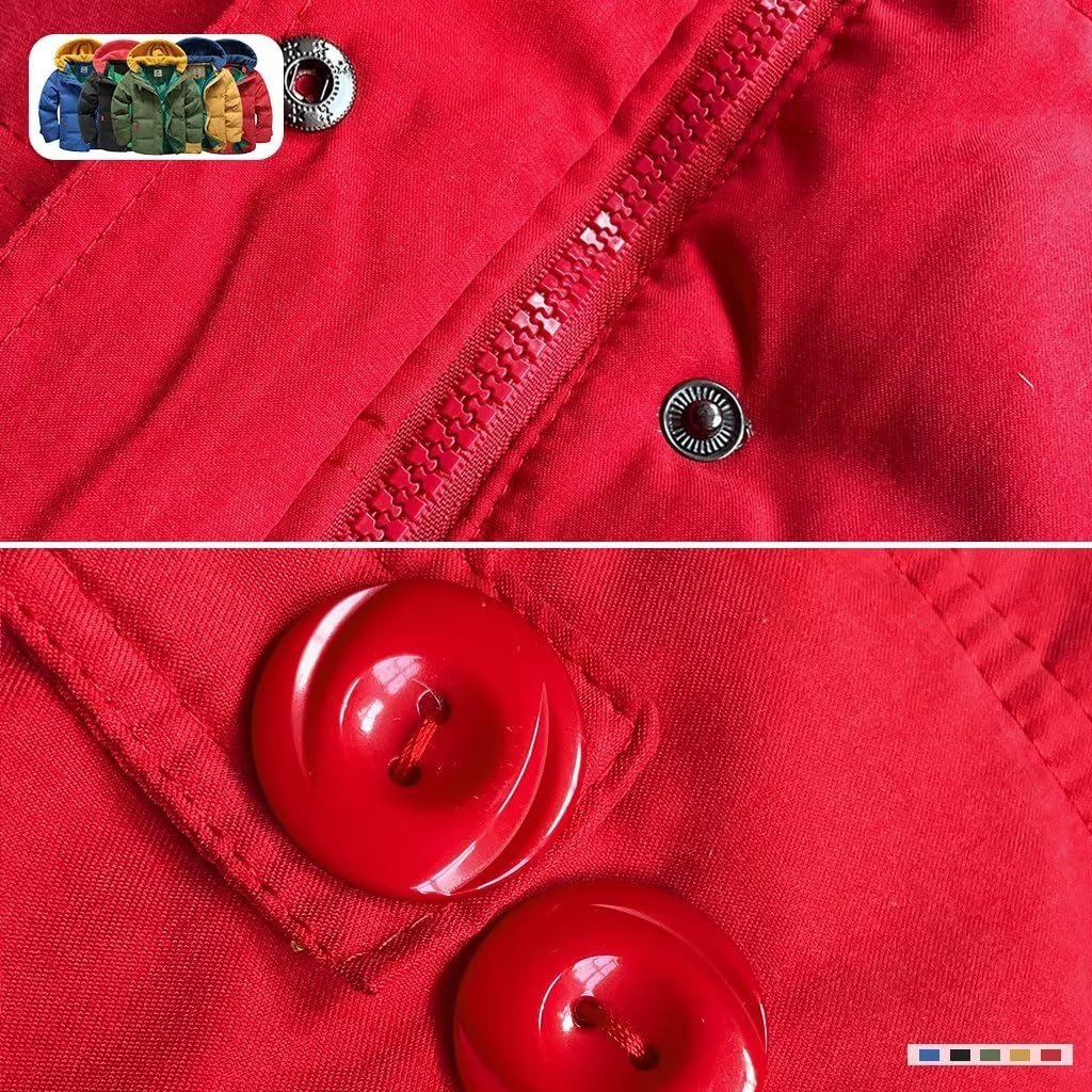 Зимова куртка Linboo для хлопчиків, пухова зі знімним оксамитовим в'язаним капюшоном, тепла стьобана, фото №5 Зимова куртка Linboo для хлопчиків, пухова зі знімним оксамитовим в'язаним капюшоном, тепла стьобана, фото №5