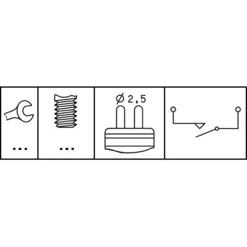 Выключатель фонаря заднего хода HELLA 6ZF 008 621-051, фото №2 Выключатель фонаря заднего хода HELLA 6ZF 008 621-051, фото №2