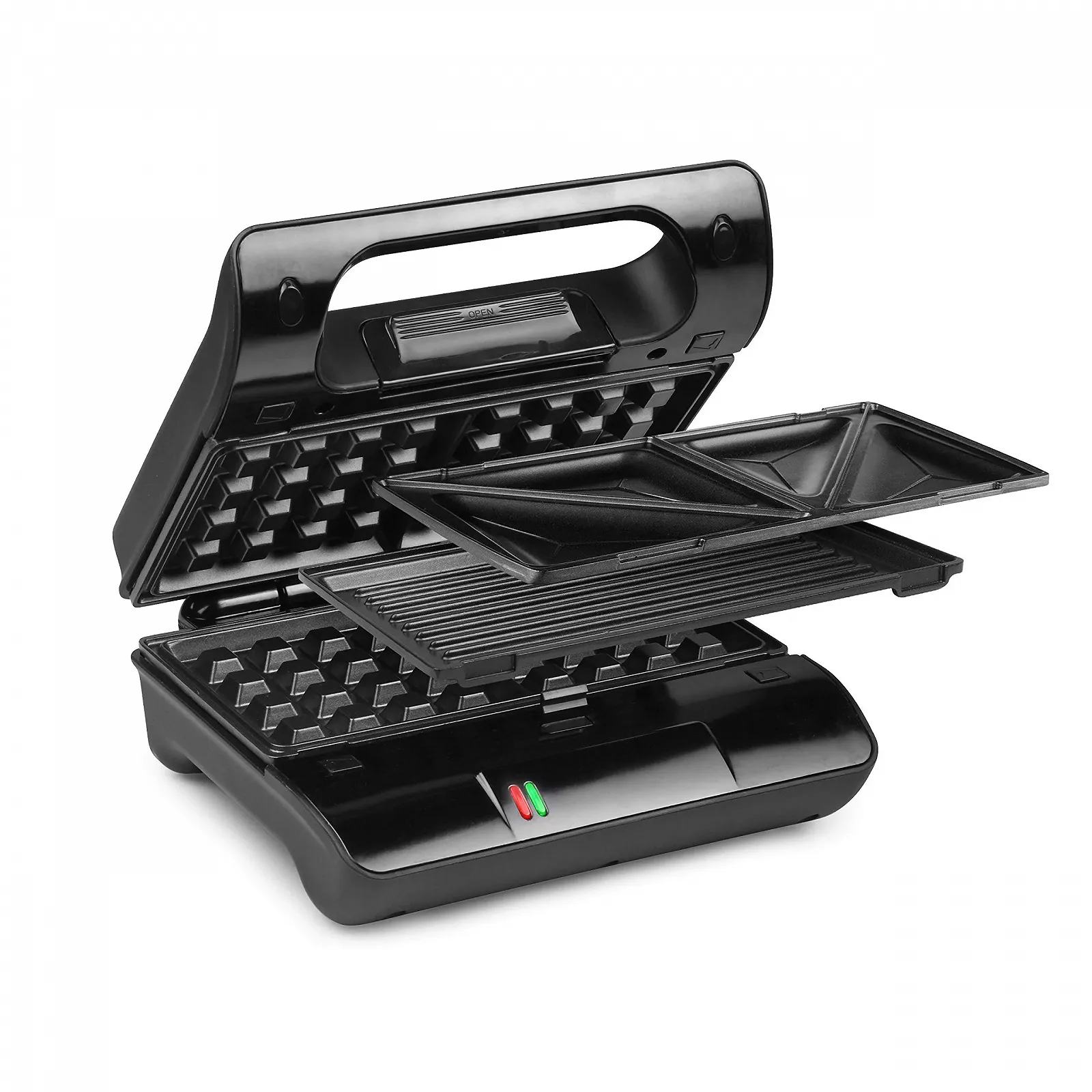 Сэндвичница Princess 117002 Многофункциональный Сменные пластины (для сэндвичей, вафель, гриля) 700 Вт, фото №1