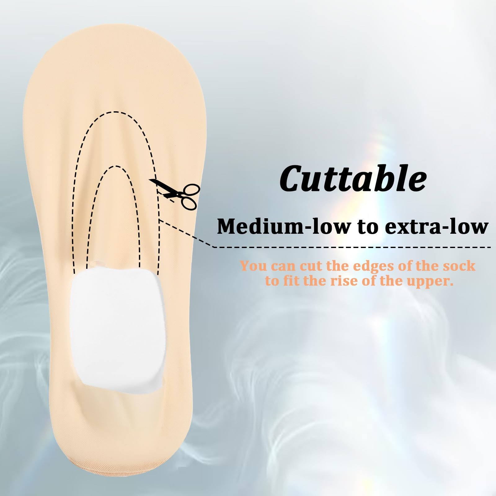 Женские носки, 6 пар, 39-42, дышащие, балетки, невидимые носки для кроссовок, короткие носки для плоской подошвы, фото №3
