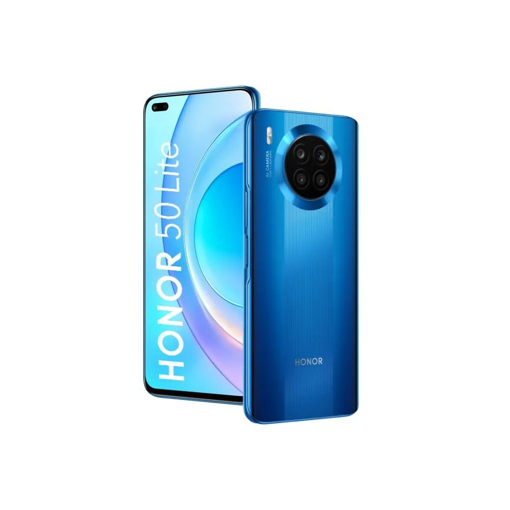 Смартфон HONOR 50 Lite 6.67" FullView 64 МП 66 Вт 6+128 ГБ Dual SIM NFC Deep Sea Blue, фото №1 Смартфон HONOR 50 Lite 6.67" FullView 64 МП 66 Вт 6+128 ГБ Dual SIM NFC Deep Sea Blue, фото №1